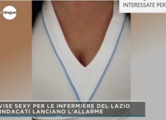 SEXY DIVISE PER LE INFERMIERE DEL LAZIO ED E’ RIVOLTA. ANGELA CAMUSO INTERVISTA PER MATTINO 5 LE DIRETTE INTERESSATE. 13 gennaio 2020