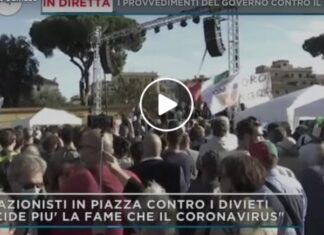 “E’ DITTATURA SANITARIA”: MANIFESTAZIONE A ROMA CONTRO I DCPM. PER MATTINO 5