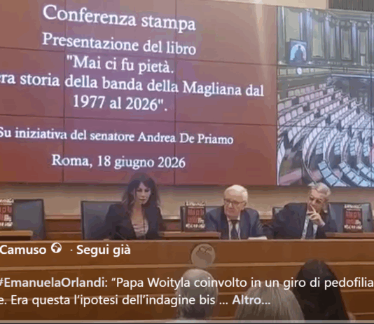 IN SENATO LA PRESENTAZIONE DI MAI CI FU PIETA’ ALLA SUA ULTIMA EDIZIONE AMPLIATA E AGGIORNATA AL 2026, CON NOVITA’ INEDITE SU EMANUELA ORLANDI